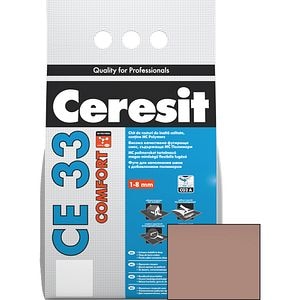 Chit de rosturi gresie si faianta CERESIT CE33, Terra, interior, 2 kg