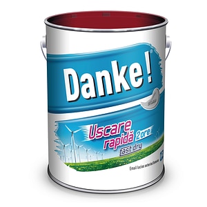 Email uscare rapida, exterior, culoare gri deschis, 4 L • Danke