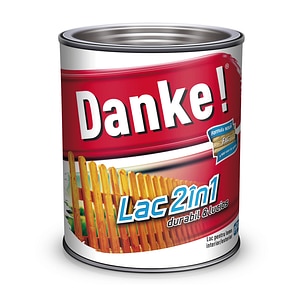 Lac pentru lemn 2 in 1, fag, 2.5 l • Danke