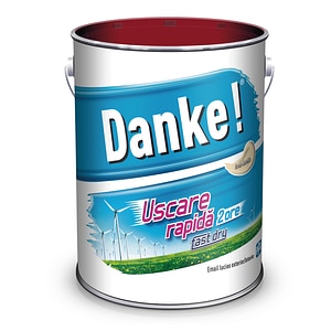 Email uscare rapida, exterior, culoare crem, 4 L • Danke