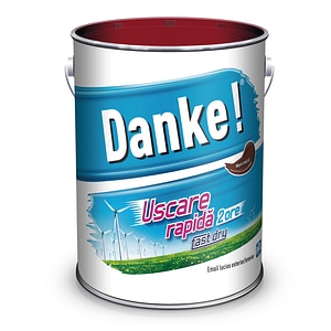 Email uscare rapida, exterior, culoare maro roscat, 4 L • Danke