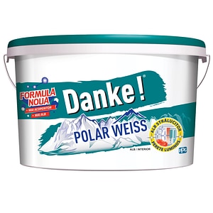 Vopsea lavabila Danke PolarWeiss, alb, 8.5 L, Interior