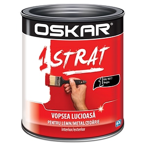 Email 1 strat, interior/exterior, culoare negru, 2.5 L • Oskar