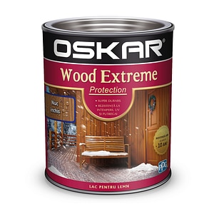 Lac pentru lemn, nuc inchis, 0.75 l Oskar Extreme