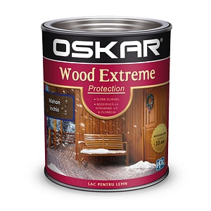 Lac pentru lemn, mahon inchis, 0.75 l Oskar Extreme