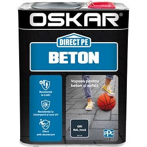Email OSKAR Direct pe beton, gri RAL 7016, 2.5 l