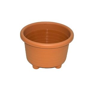 Ghiveci, rotund maro 32 cm • Napochim