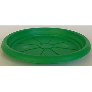 Farfurie ghiveci, rotunda verde, 16 cm • Dalia