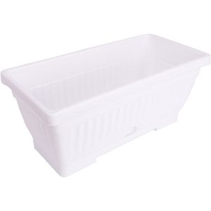 Jardiniera Verbena, plastic, 40 x 19.7 x 17.3 cm, alb