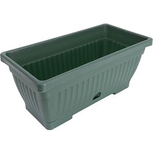 Jardiniera Verbena, plastic, 40 x 19.7 x 17.3 cm, verde