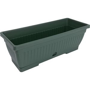 Jardiniera Verbena, plastic, 60 x 19.8 x 17.4 cm, verde