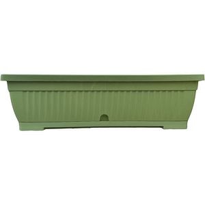 Jardiniera Verbena, plastic, 60 x 19.8 x 17.4 cm, oliv
