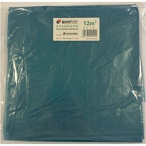 Folie constructii BAUFOLIE Standard, 4 x 3 m, grosime 0.03mm, 12mp, albastru
