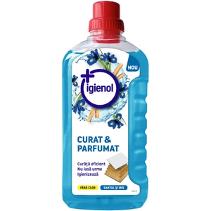 Solutie de curatare pardoseli IGIENOL Curat & Parfumat, Santal si Iris, 1l