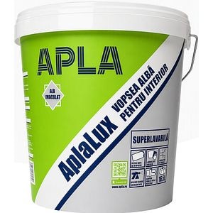 Vopsea superlavabila AplaLux, alb, 16.5 L, Interior