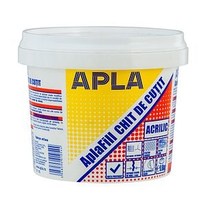 Chit de cutit, acrilic pentru reparatii, alb, 5 kg • Apla