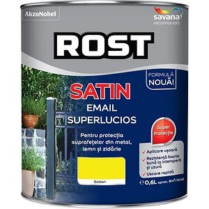 Email superlucios Rost, interior/exterior, galben, 0.6 l