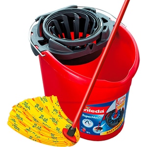 Set Galeata cu storcator + mop + maner VILEDA 46072, rosu