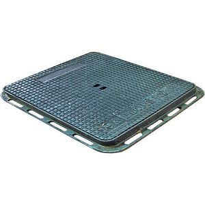 Capac patrat pentru canal, din fonta ductila, 30 x 30 x 2.5 cm 