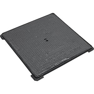 Capac patrat pentru canal, din fonta ductila, 55 x 55 x 3.2 cm 