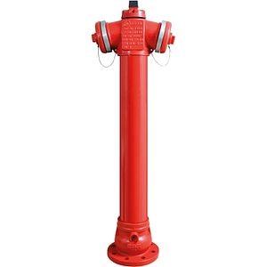 Hidrant suprafata VALROM ValWater, presiune 10/16bar, inaltime inghet 1250mm, rosu