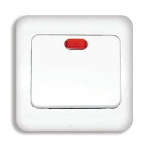 Intrerupator simplu, cu LED, 10 A   Practic
