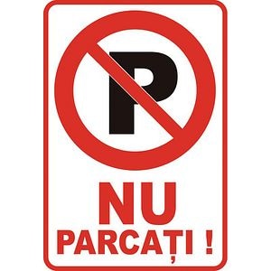 Placuta 'Nu Parcati'
