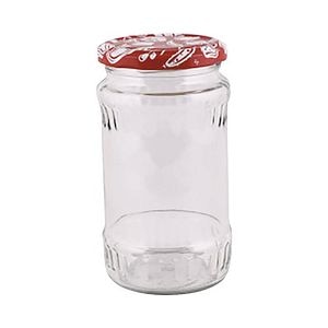 Set 6 borcane cu capac 370 ml