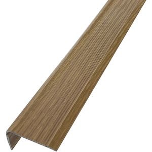 Profil trecere PM660017-N, aluminiu, 120 x 4 x 2.5 cm, stejar