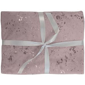 Patura decorativa BELLA, 220 x 235 cm, poliester, roz