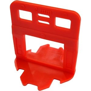 Distantiere nivelare placi ceramice ARTGRESO, 2mm, 100buc, rosu
