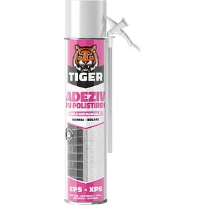 Adeziv poliuretanic pentru polistiren TIGER, aplicare manuala, 650ml
