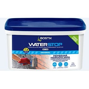 Solutie etansanta hidroizolatii Mem Waterstop MSP, Gri, Aplicare Manuala, 6 Kg