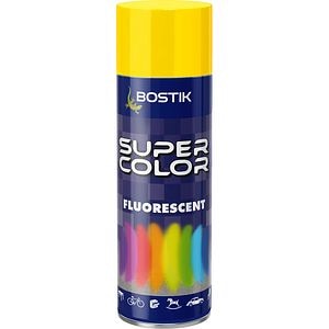 Vopsea spray fluorescenta Bostik Super Color, galben, 400 ml
