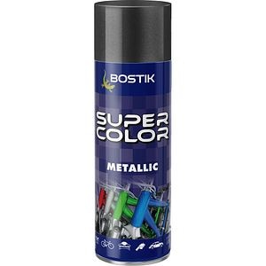Email spray cu efect metalic Bostik Super color, negru, 400 ml