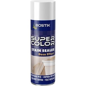 Vopsea spray pentru acoperire pete Bostik Super Color, alb, 400 ml