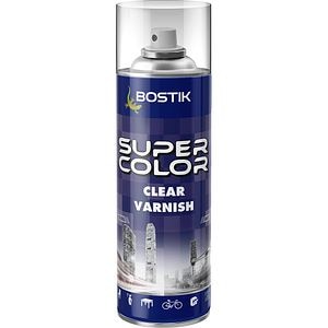 Lac decorativ Spray Bostik Super Color, transparent lucios, 400 ml