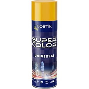 Vopsea spray universala Bostik Super Color RAL1004, galben auriu, 400 ml