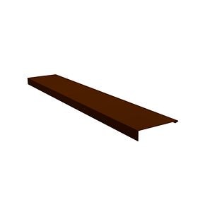 Profil acoperire pazie, RAL structurat 8017, lungime 2 m, grosime 0.5 mm