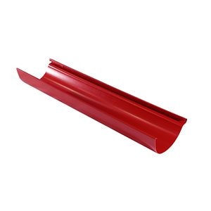 Jgheab metalic, rosu, 3 m, diametru 150 mm • Bravo