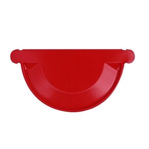 Capac pentru jgheab, rosu, diametru 150 mm • Bravo