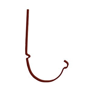 Carlig pentru jgheab, maro 8016, dimensiuni 80 x 150 mm • Bravo