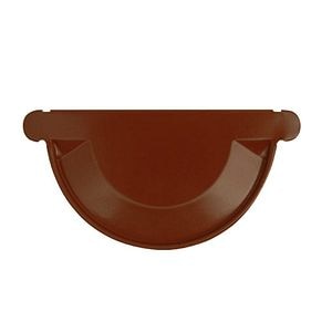 Capac pentru jgheab, maro, SPE, diametru 150 mm • Bravo