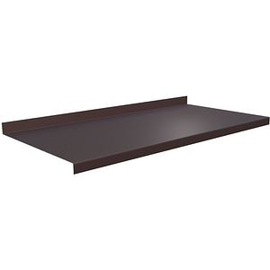 Glaf exterior SMART RAL 8017, otel, 150 x 23.5 cm, maro