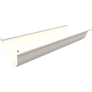 Jgheab SMART, D150mm, 4m, 0.6mm, alb, RAL9010