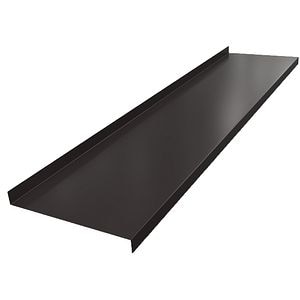 Glaf exterior SMART RAL 8019, aluminiu, 300 x 22.5 cm, maro inchis
