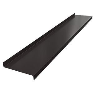Glaf exterior SMART RAL 8019, aluminiu, 300 x 16.5 cm, maro inchis
