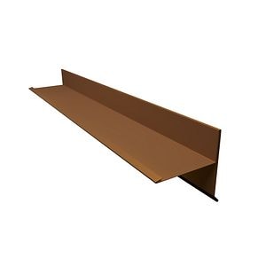 Cornier margine, maron, cu opritor apa, ceramic, lungime 2 m