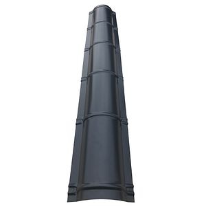 Coama rotunda, RAL 7016, lungime 2, grosime 0.4 mm
