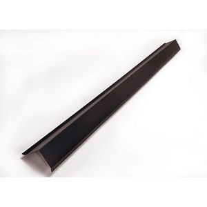 Cornier margine, maron, RAL 8019, grosime 0.4 mm, 208 mm, lungime 2 m